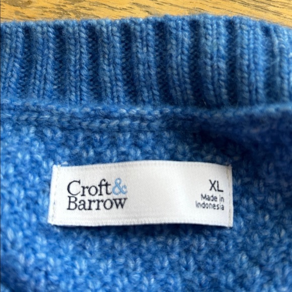 Croft & Barrow XL Soft Periwinkle Blue Knit Sweater | Cozy Classic NWT Super - Picture 4 of 4
